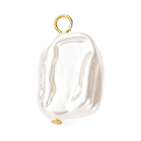 ABS Plastic Imitation Pearl Pendants PALLOY-JF04415-02-1