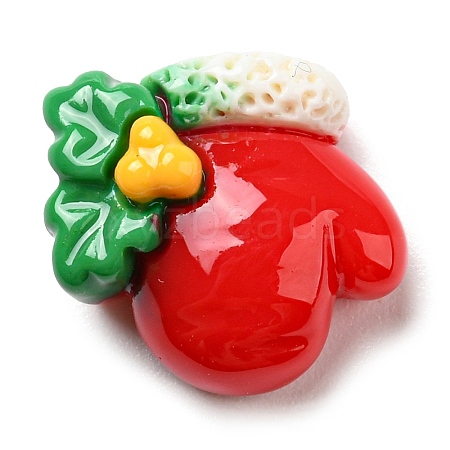 Christmas Opaque Resin Cabochons RESI-K027-21A-1
