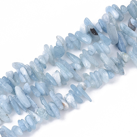 Natural Aquamarine Beads Strands X-G-S363-005-1