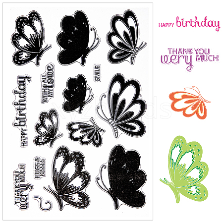 Clear Silicone Stamps DIY-WH0504-56A-1