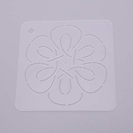 Matte PP Plastic Drawing Scale Template DIY-WH0210-47-1