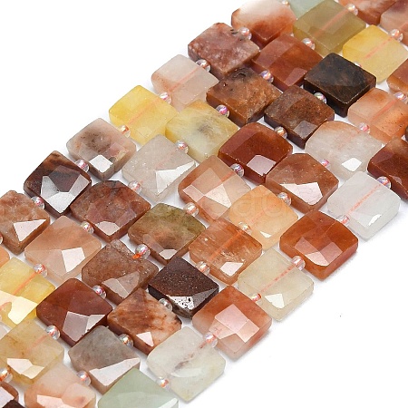 Natural Rutilated Quartz Beads Strands G-G106-D02-02-1