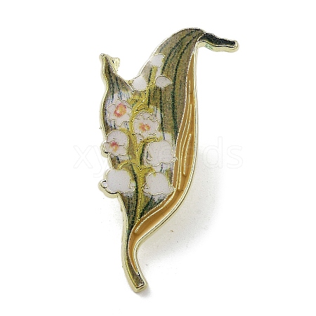 Flower Series Zinc Alloy Enamel Pin JEWB-D069-03C-1