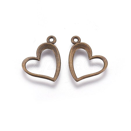 Tibetan Style Alloy Pendants TIBEP-22390-AB-FF-1