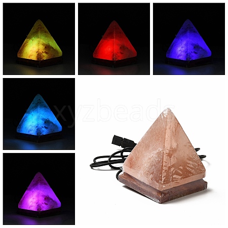 USB Natural Himalayan Rock Salt Lamp DJEW-P002-02C-1