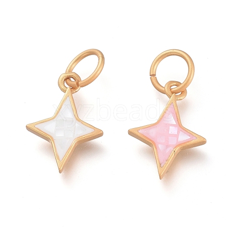 Natural Shell Charms KK-P182-N-1