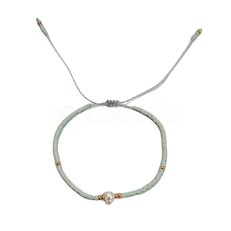 Adjustable Glass Seed Bead Braided Bead Bracelets for Women VT9382-6-1