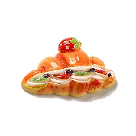 Opaque Resin Imitation Food Decoden Cabochons X-CRES-H001-03B-1
