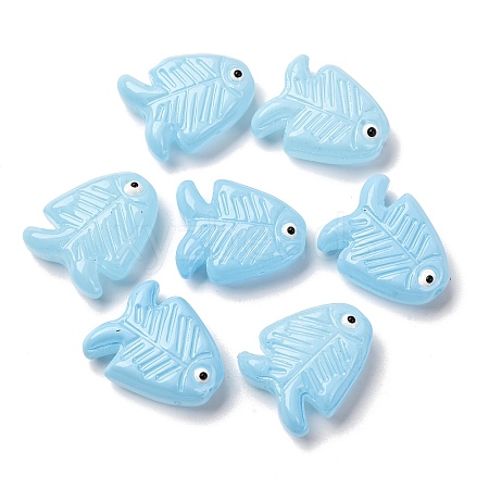 Transparent Glass Enamel Beads LAMP-U004-06-03-1