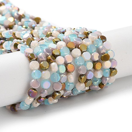 Electroplate Glass Beads X-EGLA-P056-01D-1