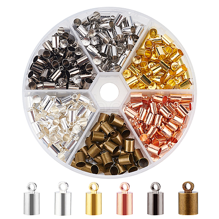 280Pcs Brass Cord Ends KK-AR0002-22-1
