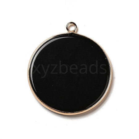 Natural Obsidian Pendants X-G-A213-01G-01-1