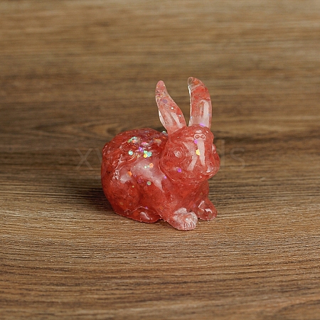 Resin Rabbit Display Decoration PW-WG86620-17-1