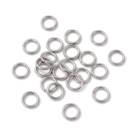 Non-Tarnish 304 Stainless Steel Open Jump Rings X-STAS-C040-01J-P-1