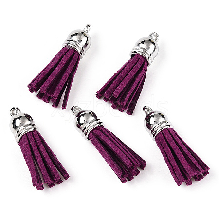 Faux Suede Tassel Pendant Decorations FIND-T002-A05-1