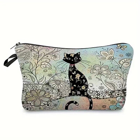 Cat Linen Waterproof Bag PW-WG12205-07-1