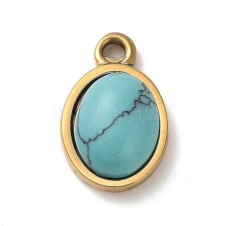 Synthetic Turquoise Pendants STAS-R009-04G-07-1