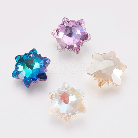 K9 Glass Rhinestone Pendants GLAA-F083-03C-1