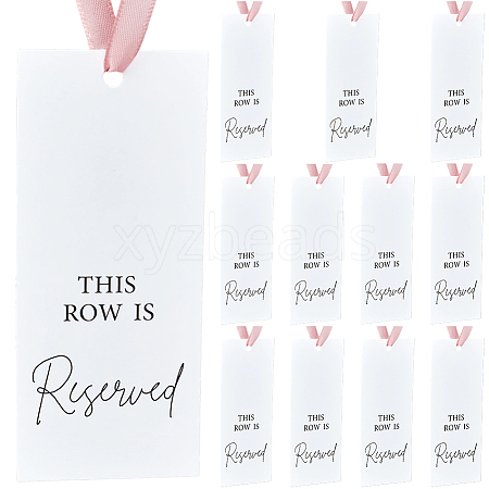 12Pcs Paper Seat Reserved Sign Hanging AJEW-SP0004-48B-1