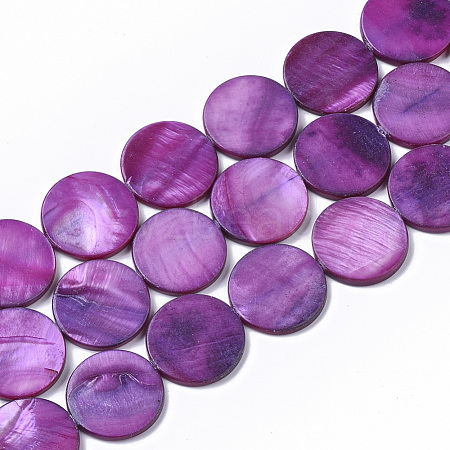 Freshwater Shell Beads Strands SHEL-T014-011E-1