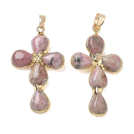Natural Rhodonite Pendants GG-CBA9F30-02G-14-1