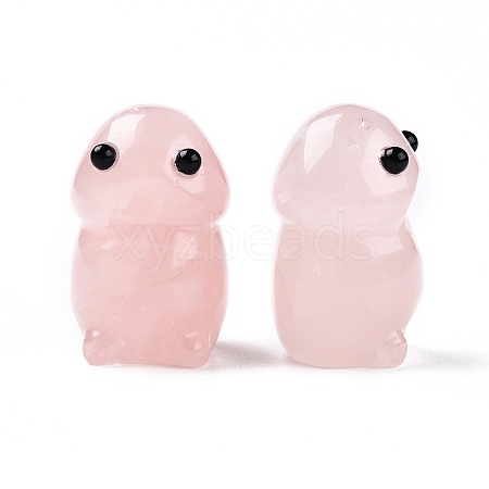 Natural Rose Quartz Monster Figurines DJEW-N003-01I-1