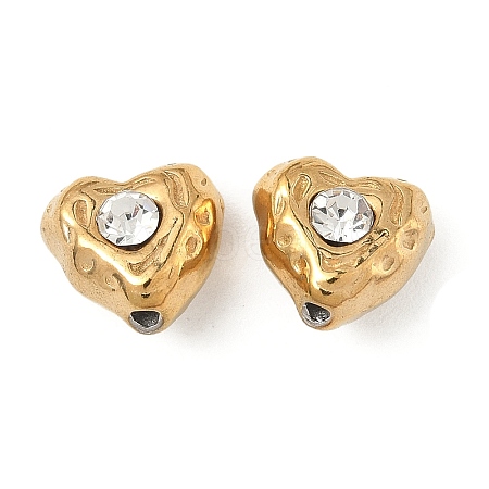 304 Stainless Steel Crystal Rhinestone Beads STAS-U050-01E-G-1