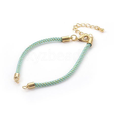 Adjustable Nylon Cord Bracelet Making MAK-F026-B07-G-1