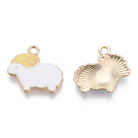 Alloy Enamel Pendants X-FIND-N048-024A-1