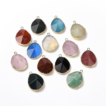 Natural & Synthetic Mixed Stone Pendants G-I207-14-1