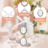 2Pcs 2 Styles Oval Alloy Pendant Decorations HJEW-AB00441-6