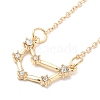 3Pcs Alloy Rhinestones Anklets AJEW-S083-01G-02-3