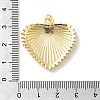 Heart Charms Brass Pendants KK-H529-62A-G-3