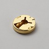 Flat Round Brass Button Covers Settings BUTT-WH0030-73D-2