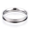 201 Stainless Steel Grooved Finger Ring Settings RJEW-TAC0017-4mm-02A-1