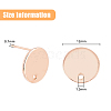 24Pcs 4 Colors 201 Stainless Steel Stud Earring Findings STAS-FH0001-78-2