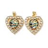 Real 18K Gold Plated Brass Pendants KK-L209-005G-04-1