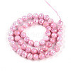 Electroplate Glass Beads Strands X-GLAA-N010-8mm-09-2