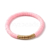Handmade Polymer Clay Heishi Beads Stackable Stretch Bracelets Set for Women BJEW-JB07451-19