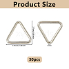 30Pcs Stainless Steel Triangle Ring Buckles STAS-DC0017-18-2
