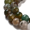 Natural Grey Agate and Indian Agate Beads Strands G-B095-A05-03-4