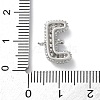 Brass Micro Pave Cubic Zirconia Letter Links KK-I717-04J-P-3