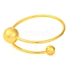 Brass Cuff Bangles for Women BJEW-F477-02G-02-2