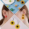 DIY Sunflower Earring Making Kit DIY-SZ0008-44-5