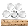 Transparent Half Round Glass Cabochons GGLA-R027-30mm-5