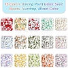127.5G 15 Colors Baking Paint Glass Seed Beads SEED-FS0001-40-3