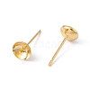 Rack Plating Brass Stud Earring Findings KK-G433-05A-G-2