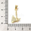 Rack Plating Brass Micro Pave Cubic Zirconia Pendants KK-Z086-66G-01-3