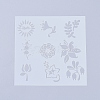 Plastic Reusable Drawing Painting Stencils Templates DIY-L026-106B-2