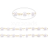 3.28 Feet Handmade Acrylic Imitation Pearls Beaded Chains X-CHC-M021-11LG-2